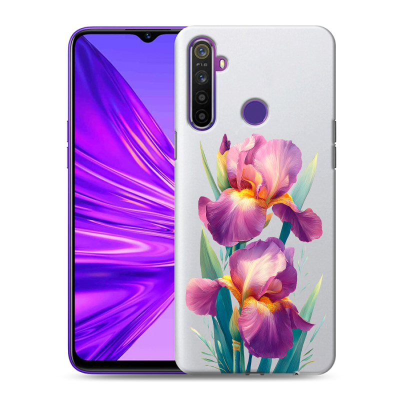 Силиконовый чехол на Realme 5 с принтом Цветы орхидеи Силиконовый чехол на Realme 5 с принтом Цветы орхидеи
