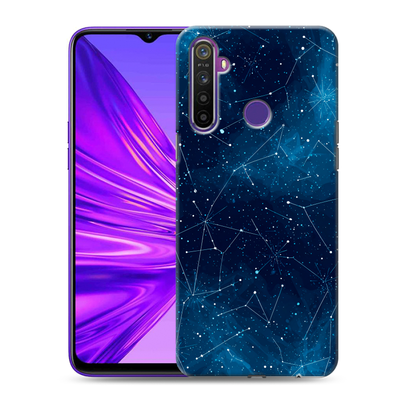 Силиконовый чехол на Realme 5 с принтом Космос звезды Силиконовый чехол на Realme 5 с принтом Космос звезды