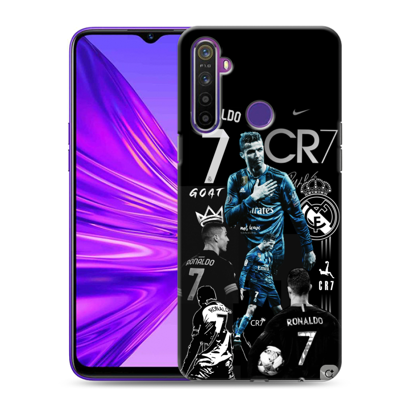 Силиконовый чехол на Realme 5 с принтом Реал Роналдо Силиконовый чехол на Realme 5 с принтом Реал Роналдо