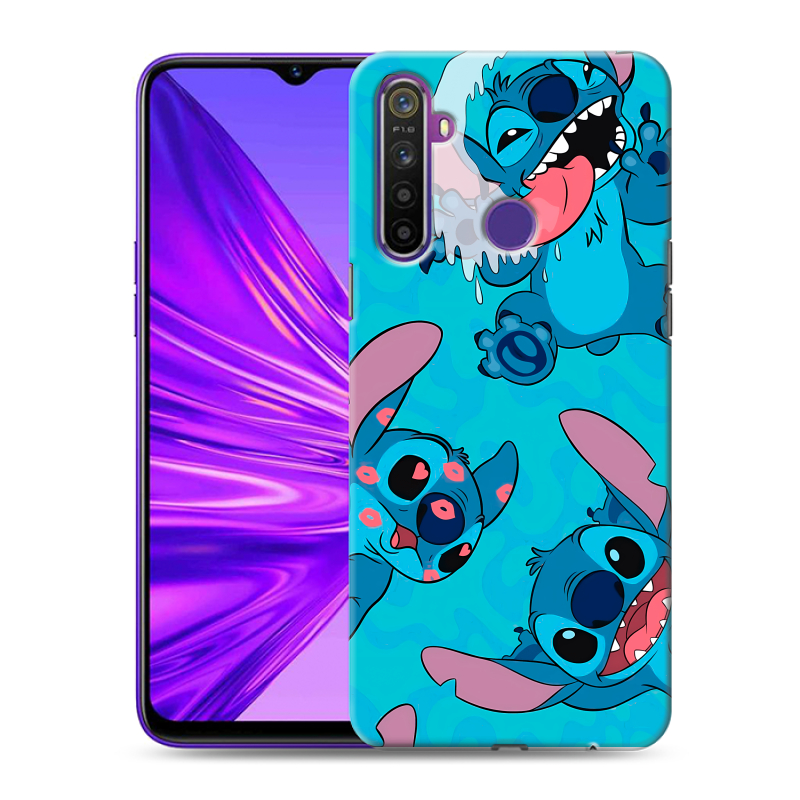 Силиконовый чехол на Realme 5 с принтом Лило и Стич Силиконовый чехол на Realme 5 с принтом Лило и Стич
