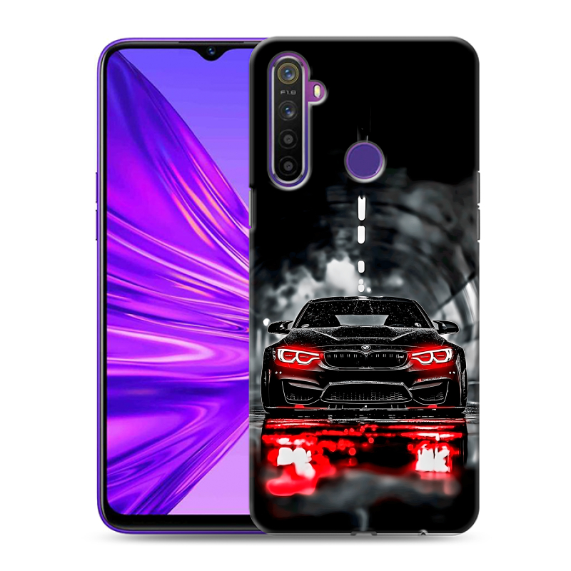 Силиконовый противоударный чехол на Realme 5 с принтом BMW БМВ Силиконовый противоударный чехол на Realme 5 с принтом BMW БМВ
