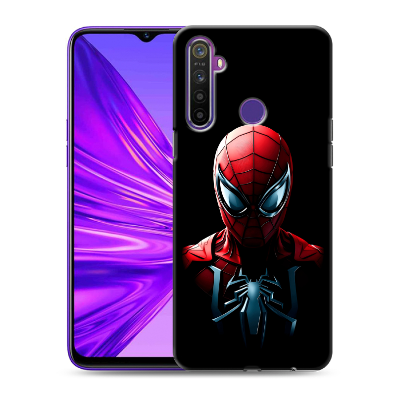 Силиконовый противоударный чехол на Realme 5 с принтом Spiderman Человек паук Силиконовый противоударный чехол на Realme 5 с принтом Spiderman Человек паук