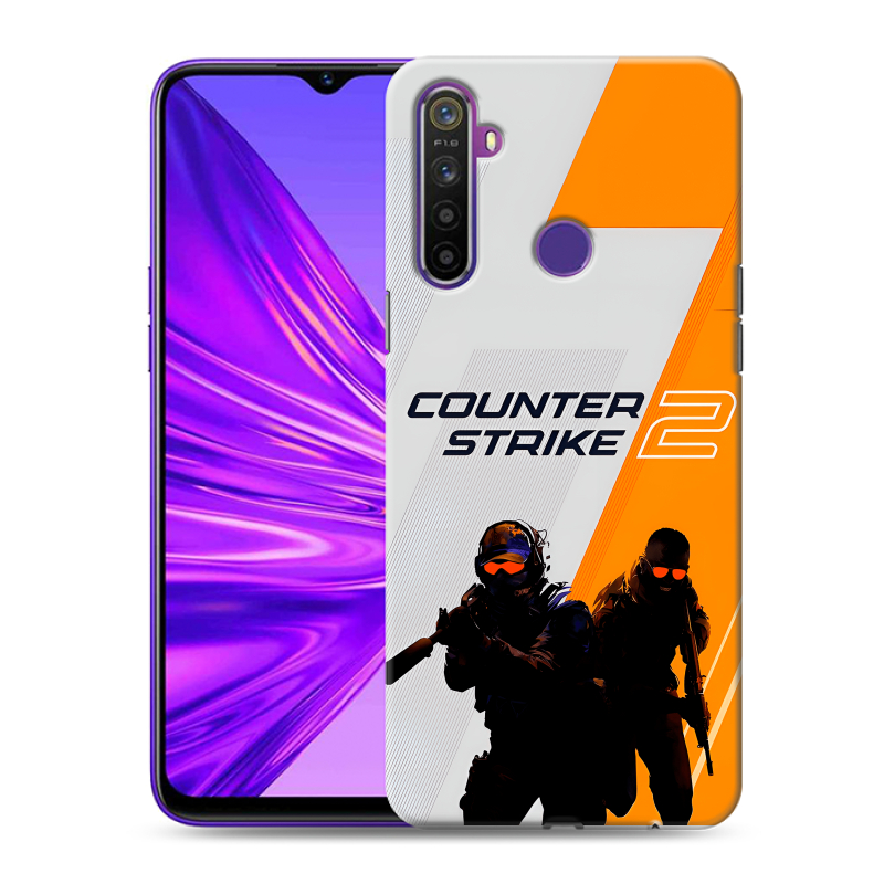Силиконовый противоударный чехол на Realme 5 с принтом Counter Strike Силиконовый противоударный чехол на Realme 5 с принтом Counter Strike