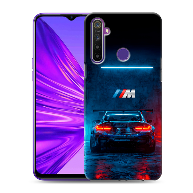 Силиконовый чехол на Realme 5 с принтом BMW БМВ Силиконовый чехол на Realme 5 с принтом BMW БМВ