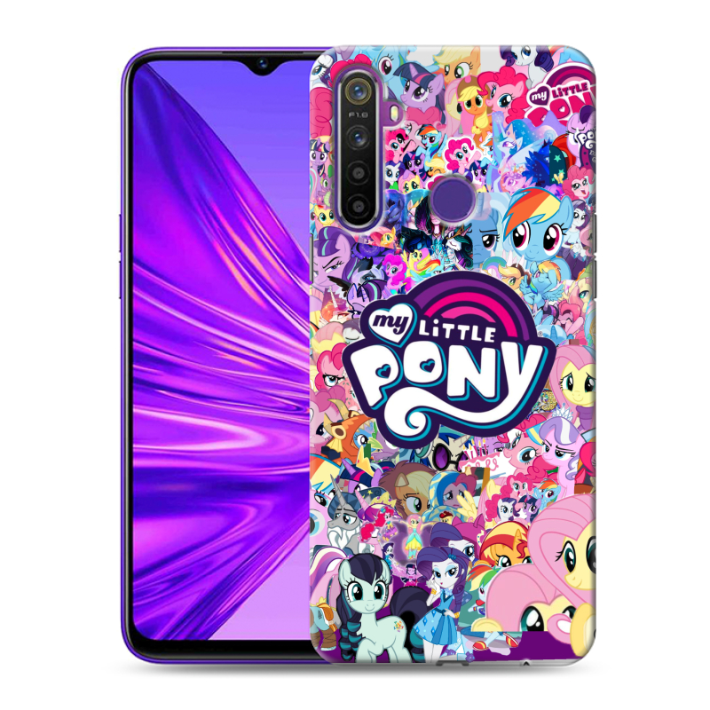 Силиконовый чехол на Realme 5 с принтом My little pony Дружба чудо Силиконовый чехол на Realme 5 с принтом My little pony Дружба чудо