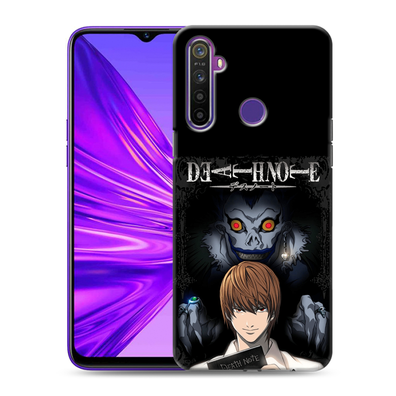 Силиконовый чехол на Realme 5 с принтом Death note Тетрадь смерти Силиконовый чехол на Realme 5 с принтом Death note Тетрадь смерти
