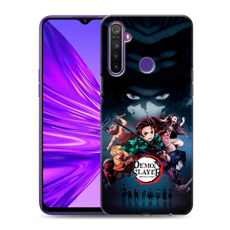 Силиконовый чехол на Realme 5 с принтом Demon Slayer Клинок рассекающий демонов Силиконовый чехол на Realme 5 с принтом Demon Slayer Клинок рассекающий демонов