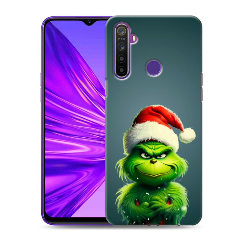 Силиконовый чехол на Realme 5 с принтом Новый год Силиконовый чехол на Realme 5 с принтом Новый год