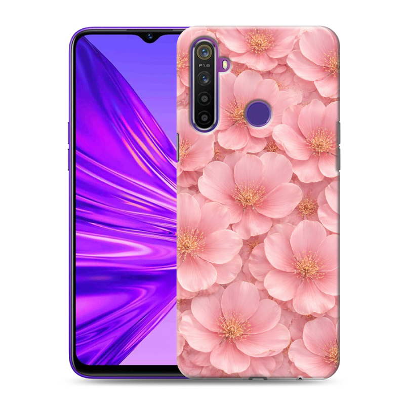 Силиконовый чехол на Realme 5 с принтом женский Силиконовый чехол на Realme 5 с принтом женский
