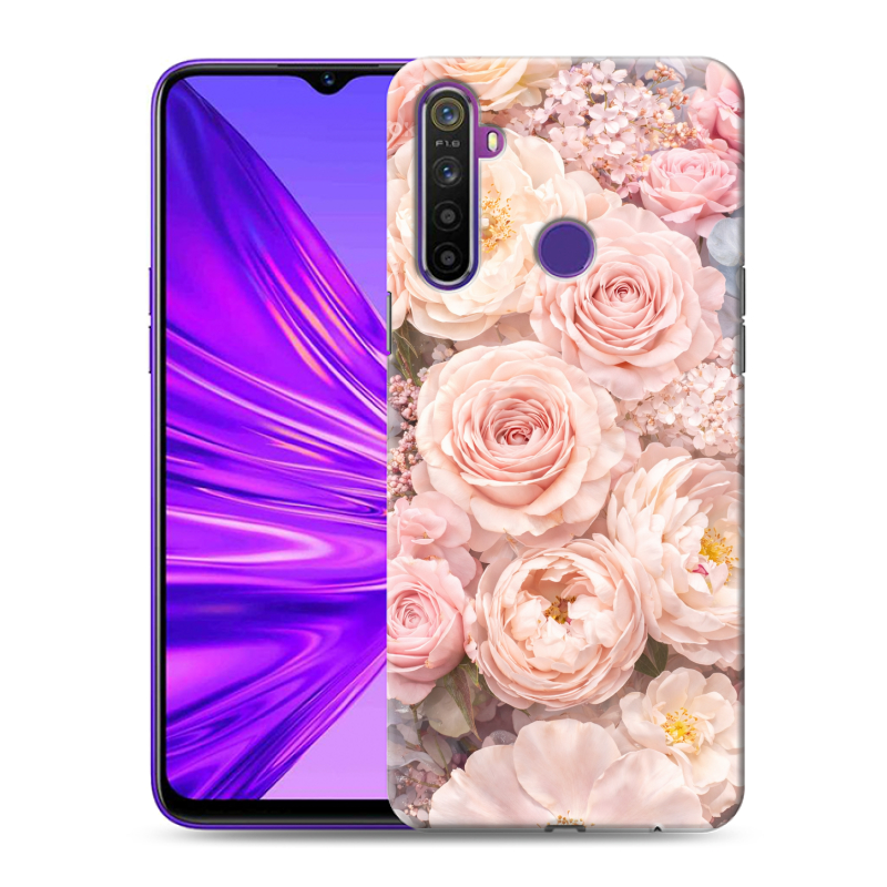 Силиконовый чехол на Realme 5 с принтом женский Силиконовый чехол на Realme 5 с принтом женский