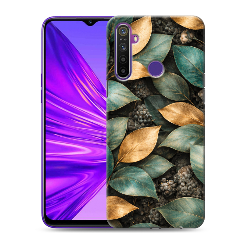 Силиконовый противоударный чехол на Realme 5 с принтом женский Силиконовый противоударный чехол на Realme 5 с принтом женский
