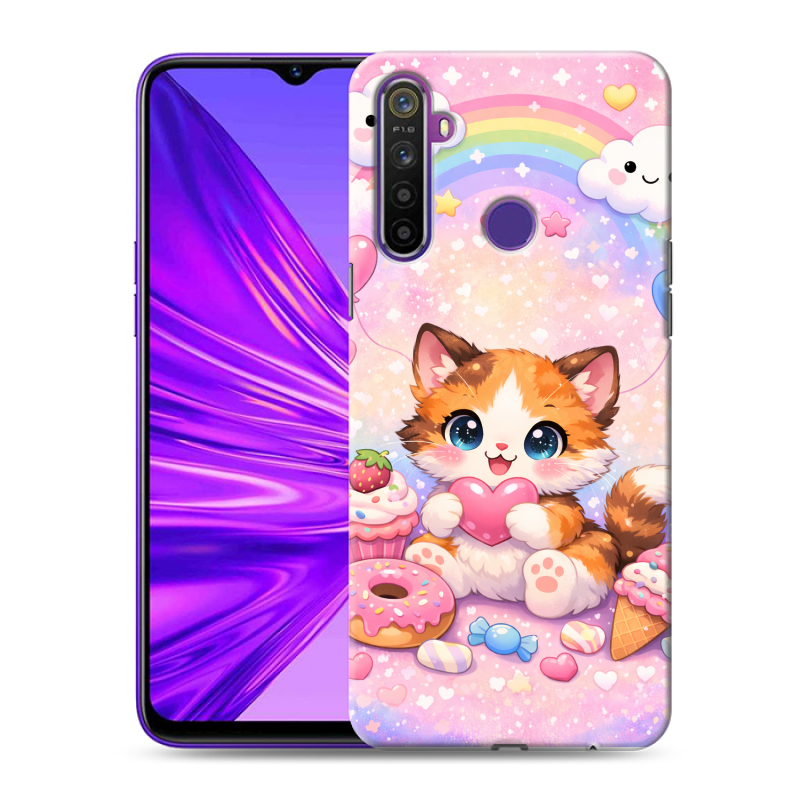 Силиконовый чехол на Realme 5 с принтом для девочек Силиконовый чехол на Realme 5 с принтом для девочек
