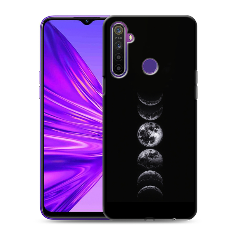Силиконовый противоударный чехол на Realme 5 с принтом женский Силиконовый противоударный чехол на Realme 5 с принтом женский