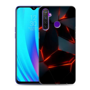 Силиконовый чехол на Realme 5 Pro с принтом Яркие абстракции Силиконовый чехол на Realme 5 Pro с принтом Яркие абстракции
