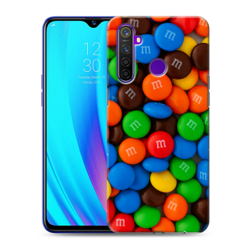 Силиконовый чехол на Realme 5 Pro с принтом Конфеты Силиконовый чехол на Realme 5 Pro с принтом Конфеты