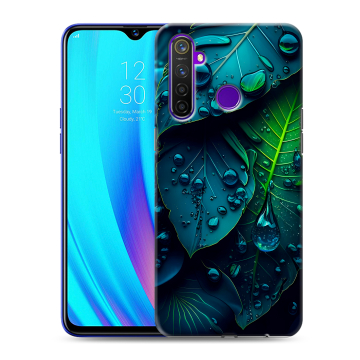 Силиконовый чехол на Realme 5 Pro с принтом Листья Силиконовый чехол на Realme 5 Pro с принтом Листья