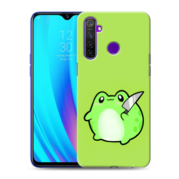 Силиконовый чехол на Realme 5 Pro с принтом Лягушенок