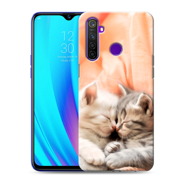 Силиконовый чехол на Realme 5 Pro с принтом Котята Силиконовый чехол на Realme 5 Pro с принтом Котята