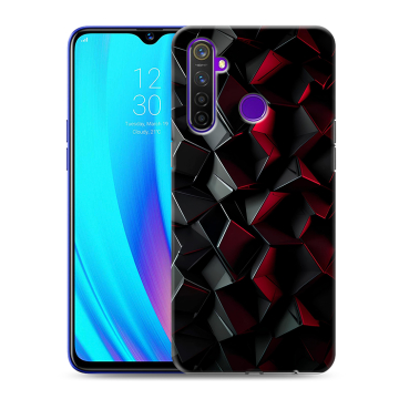Силиконовый чехол на Realme 5 Pro с принтом Абстракция Силиконовый чехол на Realme 5 Pro с принтом Абстракция