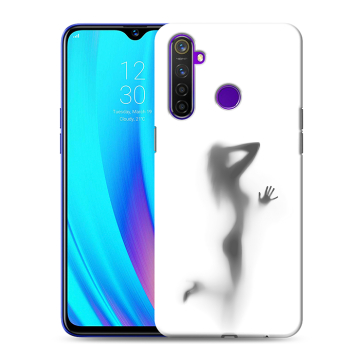 Силиконовый чехол на Realme 5 Pro с принтом Силуэт