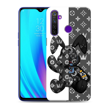 Силиконовый чехол на Realme 5 Pro с принтом Луи робот Силиконовый чехол на Realme 5 Pro с принтом Луи робот