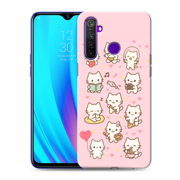 Силиконовый чехол на Realme 5 Pro с принтом Hello Kitty Хелоу Кити
