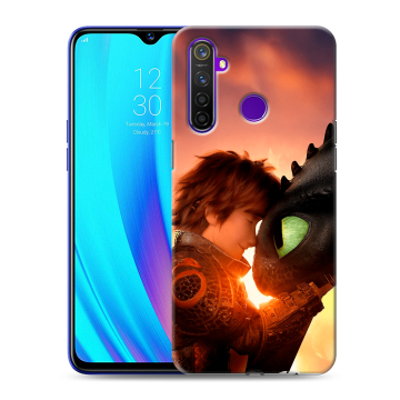 Силиконовый чехол на Realme 5 Pro с принтом Как приручить дракона Силиконовый чехол на Realme 5 Pro с принтом Как приручить дракона
