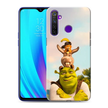 Силиконовый чехол на Realme 5 Pro с принтом Шрек Shrek