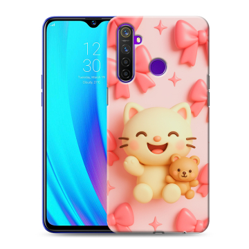 Силиконовый чехол на Realme 5 Pro с принтом для девочек