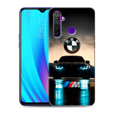 Силиконовый чехол на Realme 5 Pro с принтом БМВ BMW