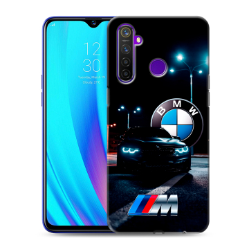 Силиконовый чехол на Realme 5 Pro с принтом БМВ BMW