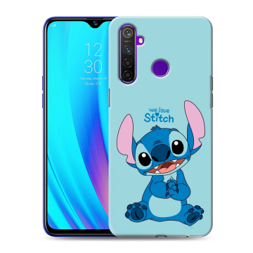 Силиконовый чехол на Realme 5 Pro с принтом Лило и Стич