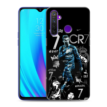 Силиконовый чехол на Realme 5 Pro с принтом Реал Роналдо