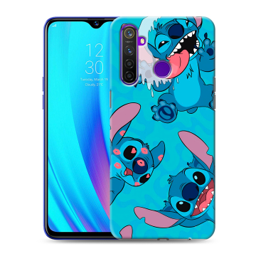 Силиконовый чехол на Realme 5 Pro с принтом Лило и Стич