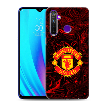 Силиконовый чехол на Realme 5 Pro с принтом Manchester United