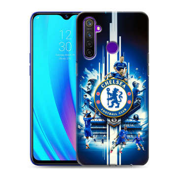 Силиконовый чехол на Realme 5 Pro с принтом Chelsea Челси
