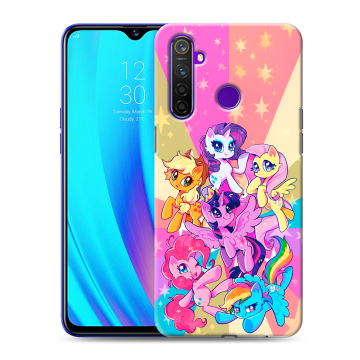 Силиконовый чехол на Realme 5 Pro с принтом My little pony Дружба чудо Силиконовый чехол на Realme 5 Pro с принтом My little pony Дружба чудо