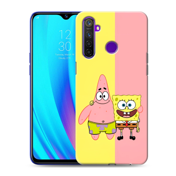 Силиконовый чехол на Realme 5 Pro с принтом Спанч боб Спанчбоб Силиконовый чехол на Realme 5 Pro с принтом Спанч боб Спанчбоб