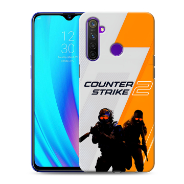 Силиконовый чехол на Realme 5 Pro с принтом Counter Strike