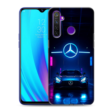 Силиконовый чехол на Realme 5 Pro с принтом Mercedes Мерседес Силиконовый чехол на Realme 5 Pro с принтом Mercedes Мерседес