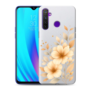 Силиконовый чехол на Realme 5 Pro с принтом для девушки