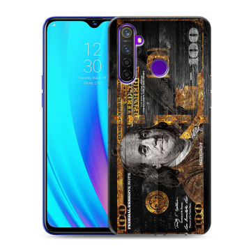 Силиконовый чехол на Realme 5 Pro с принтом Доллар деньги
