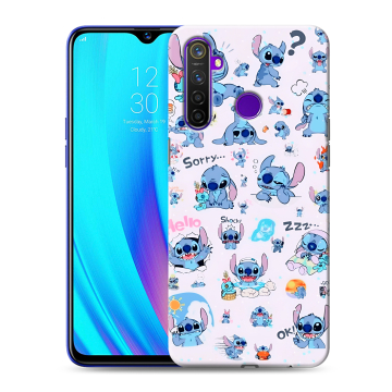 Силиконовый чехол на Realme 5 Pro с принтом Лило и Стич