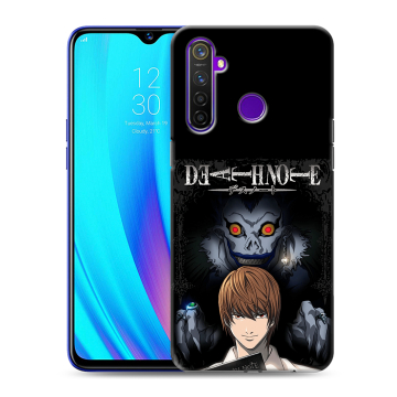 Силиконовый чехол на Realme 5 Pro с принтом Death note Тетрадь смерти
