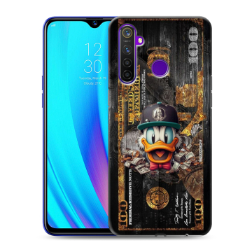 Силиконовый чехол на Realme 5 Pro с принтом Дональд Дак Доллар Силиконовый чехол на Realme 5 Pro с принтом Дональд Дак Доллар