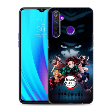 Силиконовый чехол на Realme 5 Pro с принтом Demon Slayer Клинок рассекающий демонов Силиконовый чехол на Realme 5 Pro с принтом Demon Slayer Клинок рассекающий демонов