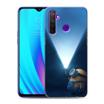Силиконовый чехол на Realme 5 Pro с принтом Миньоны Силиконовый чехол на Realme 5 Pro с принтом Миньоны
