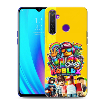 Силиконовый чехол на Realme 5 Pro с принтом Roblox Роблокс Силиконовый чехол на Realme 5 Pro с принтом Roblox Роблокс