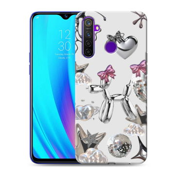 Силиконовый чехол на Realme 5 Pro с принтом Y2K