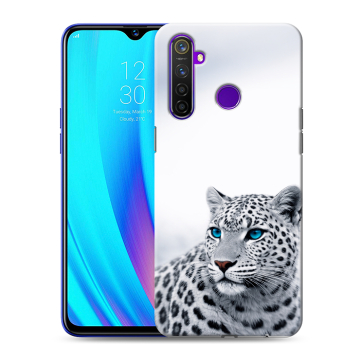 Силиконовый чехол на Realme 5 Pro с принтом женский